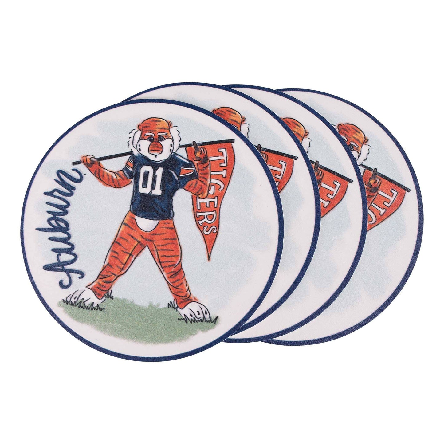 Glory Haus - Auburn Mascot Coaster Set/4