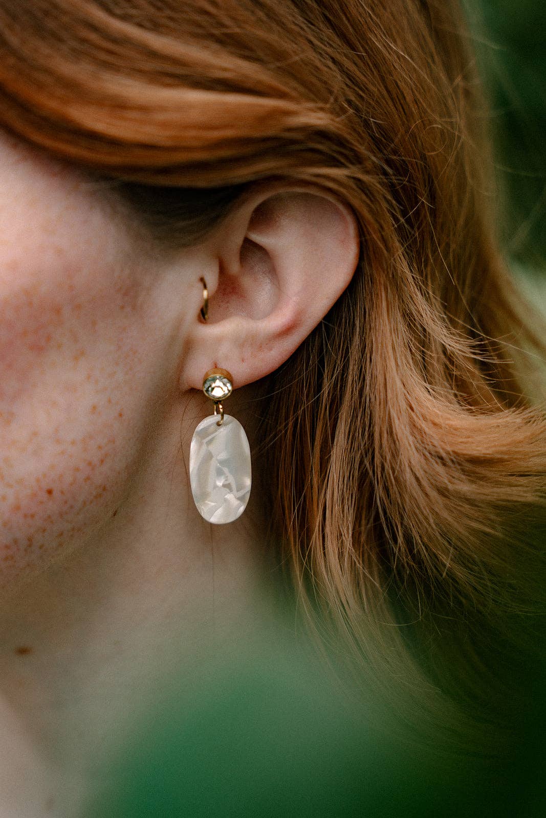 Spiffy & Splendid - Lucy Earrings - Ivory // Spring Summer Neutral Jewelry