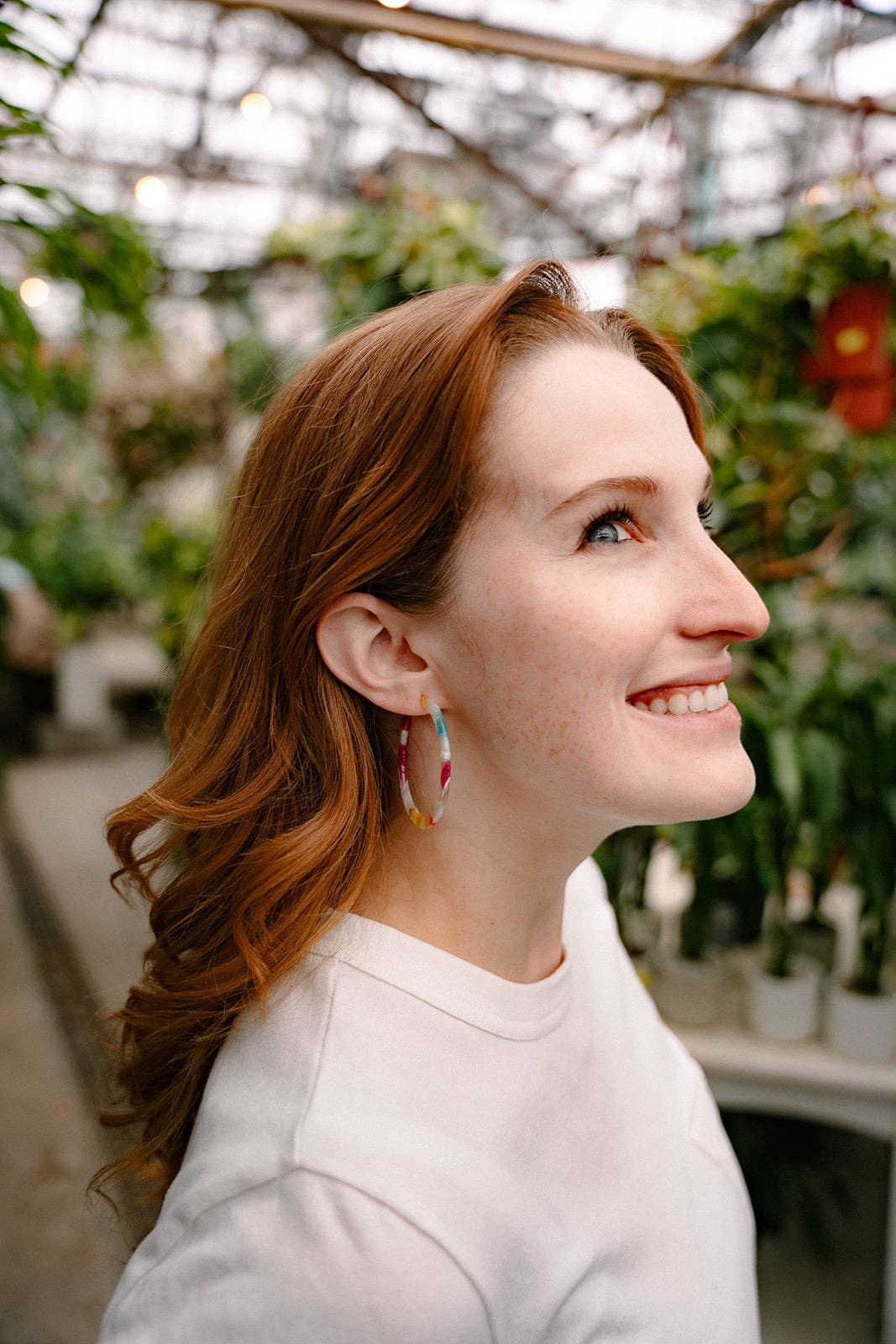Spiffy & Splendid - Cameron Hoops - Technicolor // Summer Spring Earrings