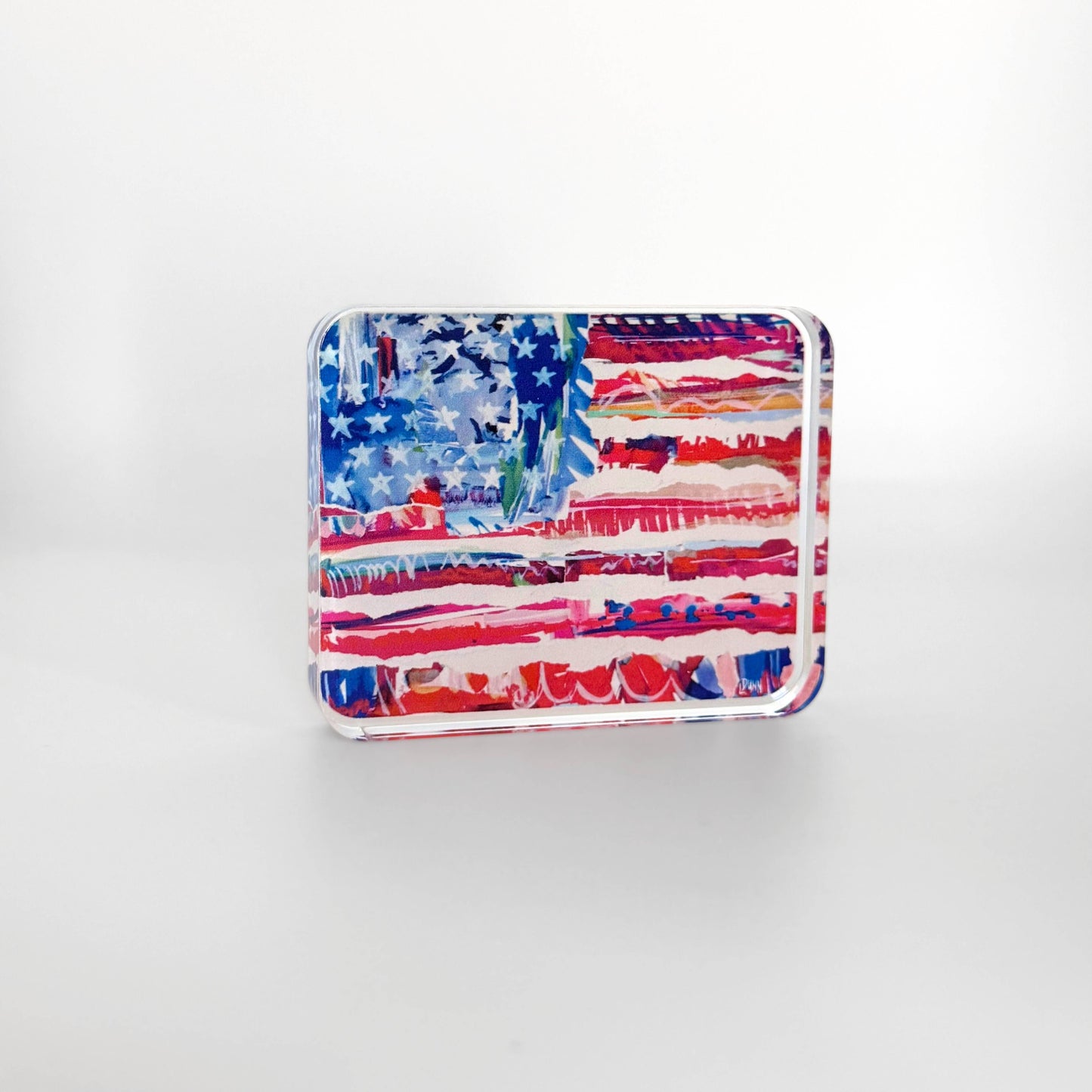 Lauren Dunn - 250th Old Glory Acrylic Flag: Large