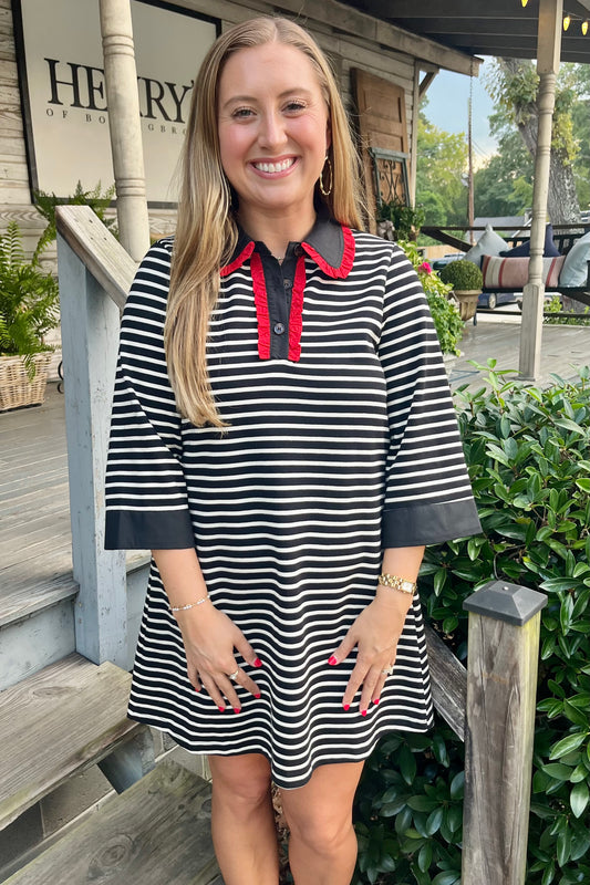 Sanford Black Stripe Dress