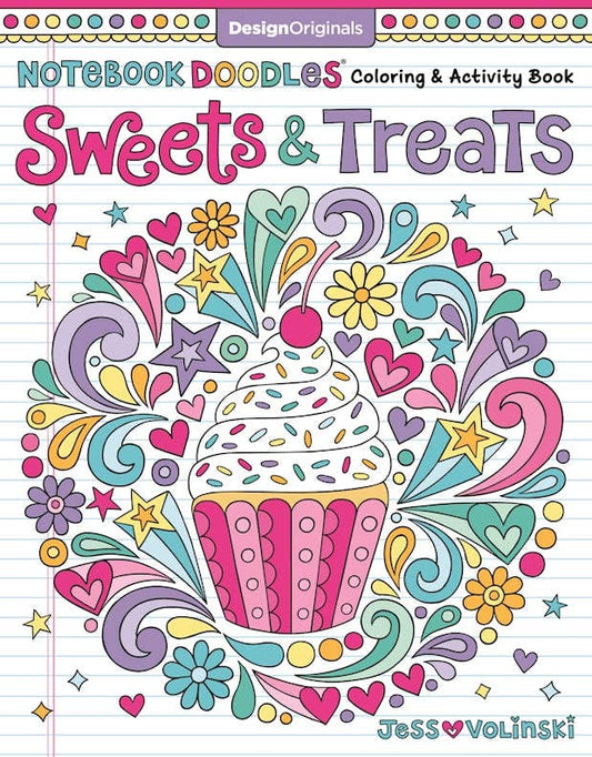 Fox Chapel Publishing - Notebook Doodles Sweets & Treats Coloring Book