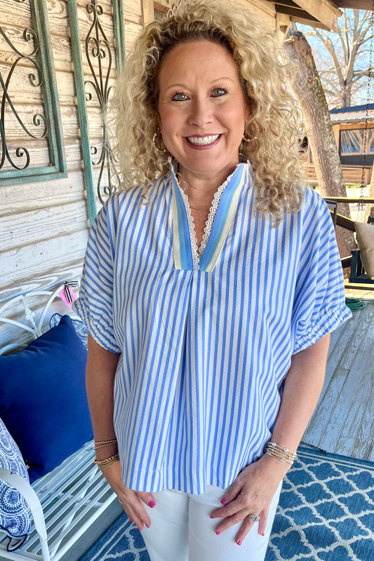 Ellie Seersucker Top