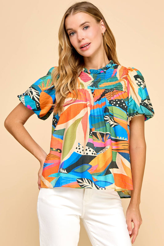 Alayna Abstract Top