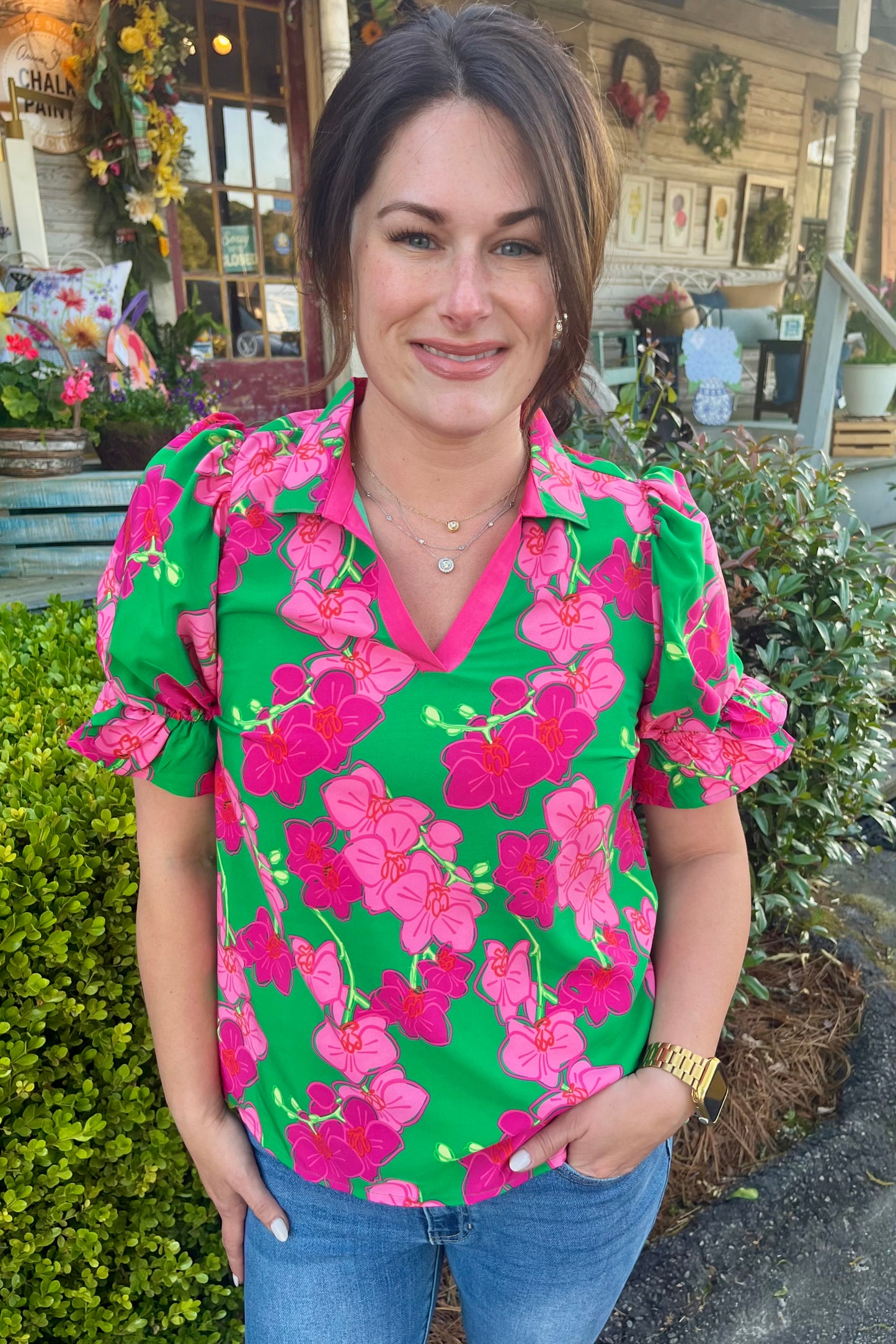 Mary Square - Jessica Top | Orchid Reverie Pink