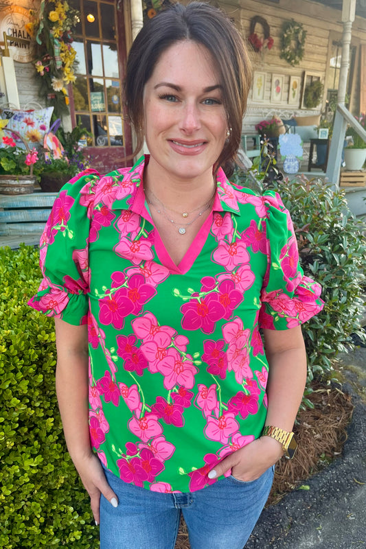 Mary Square - Jessica Top | Orchid Reverie Pink