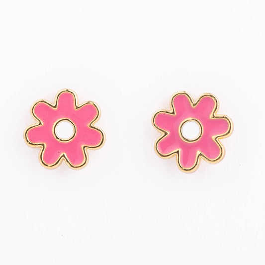 Michelle McDowell - Earrings Pink Flowers
