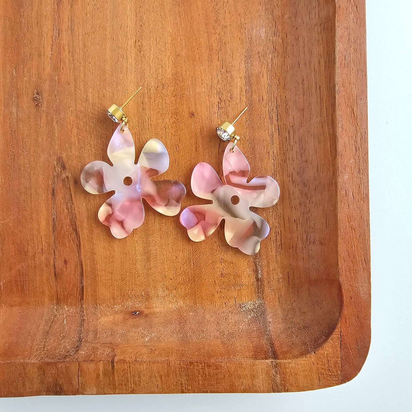 Spiffy & Splendid - Petunia Earrings - Spring Spritz // Flower Jewelry