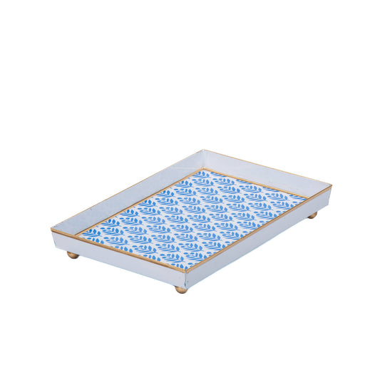 Jaye's Studio - Lottie Enameled Oliver Tray 8x12 - Blue