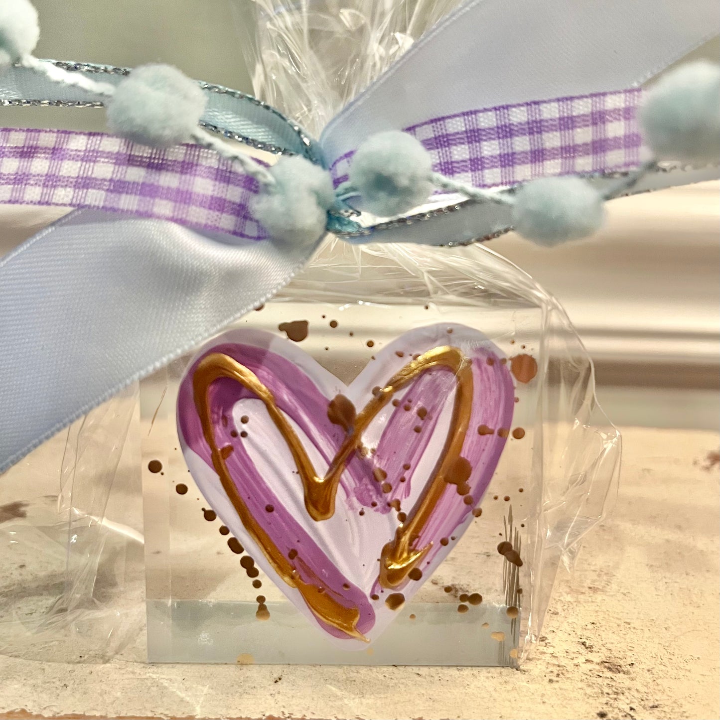 Happies - 2x2 inch Colored Hearts *Wrapped*