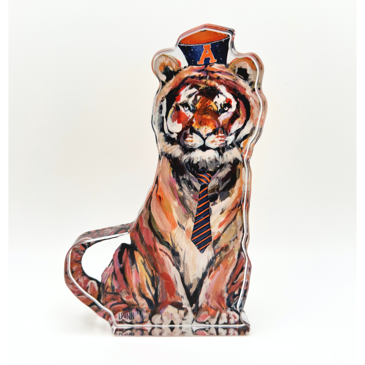 Lauren Dunn - TIGER IN NAVY GAME DAY ACRYLIC: Large