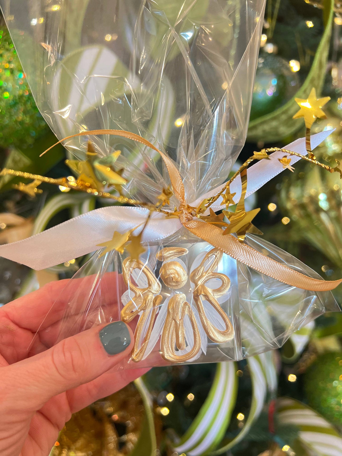 HappiesByAMS - Glass - 2x2 inch Angel - *Wrapped* 