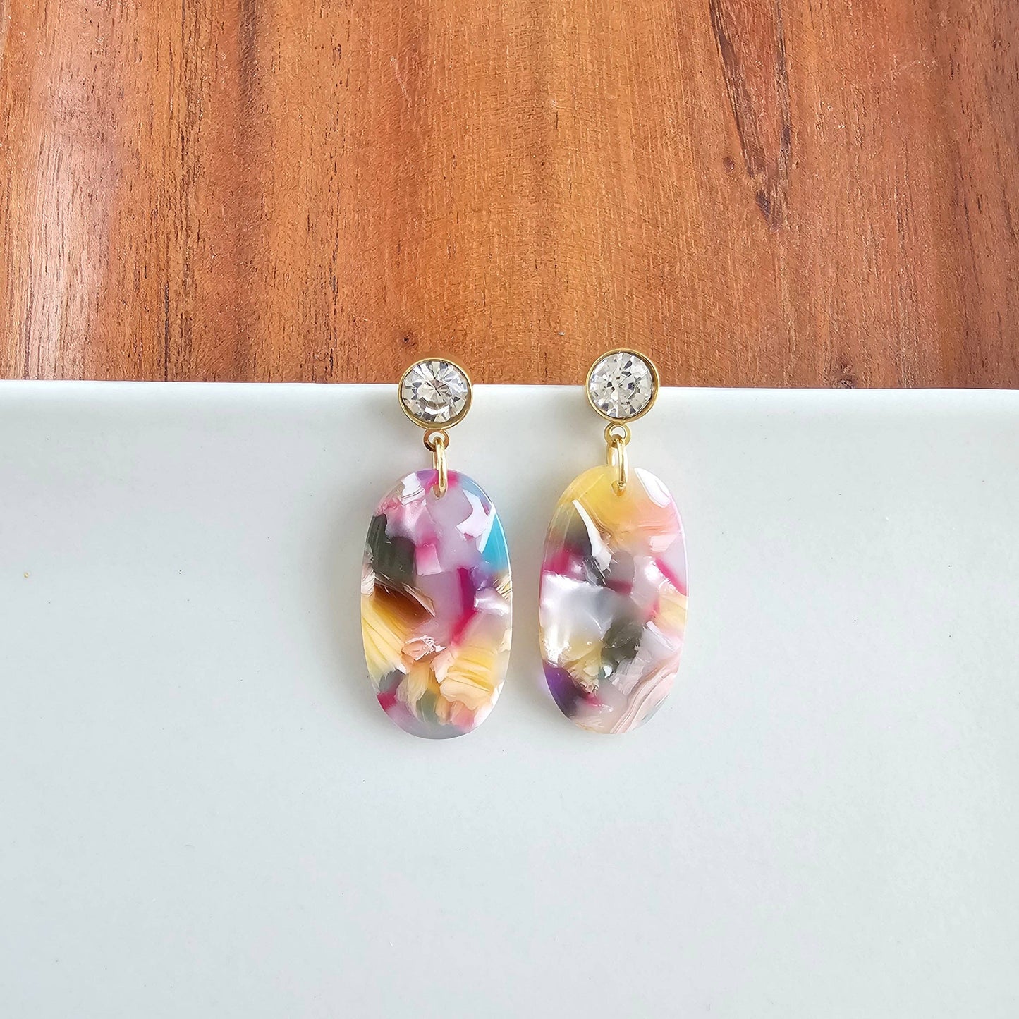 Spiffy & Splendid - Lucy Earrings - Mosaic // Summer Spring Jewelry