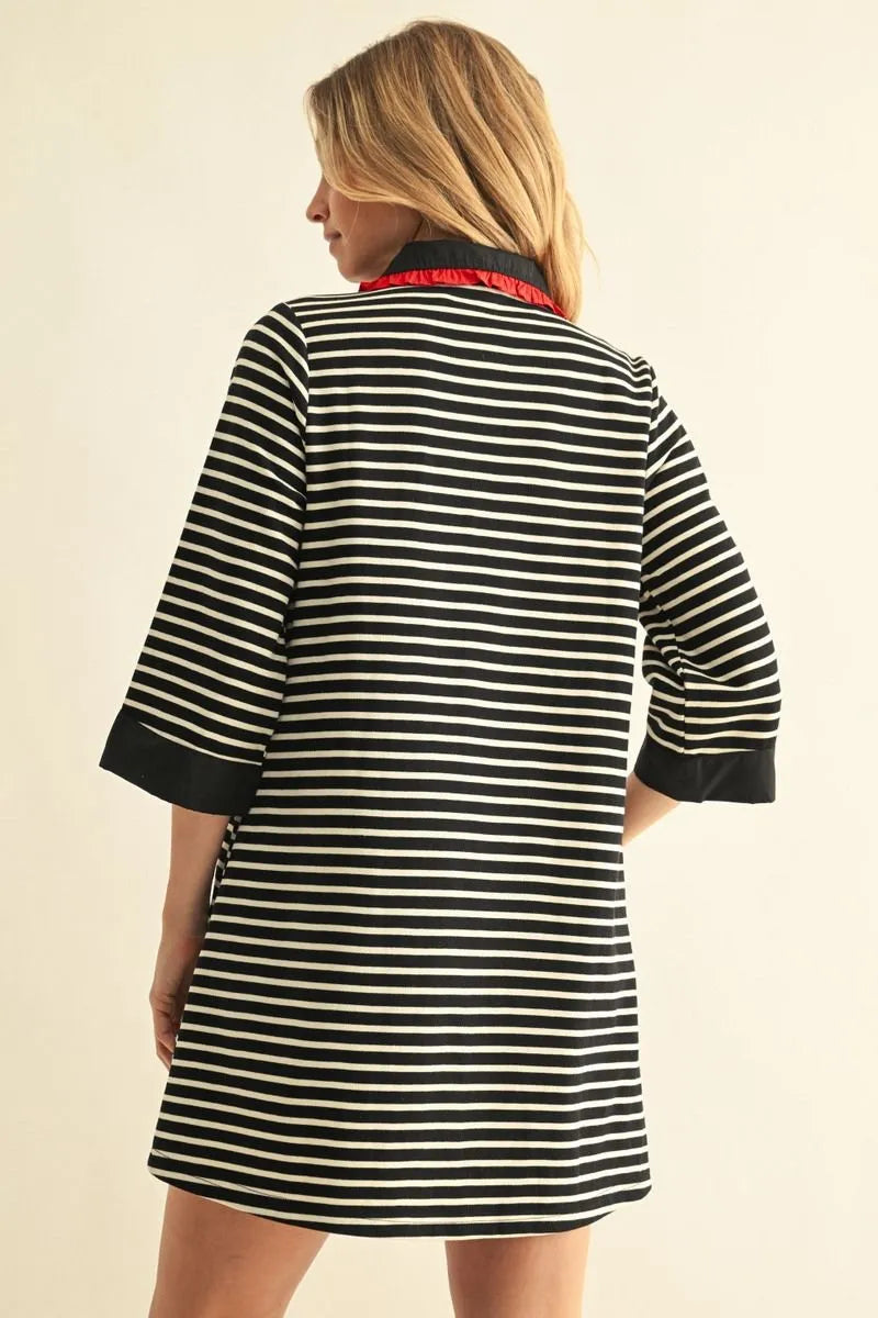 Sanford Black Stripe Dress