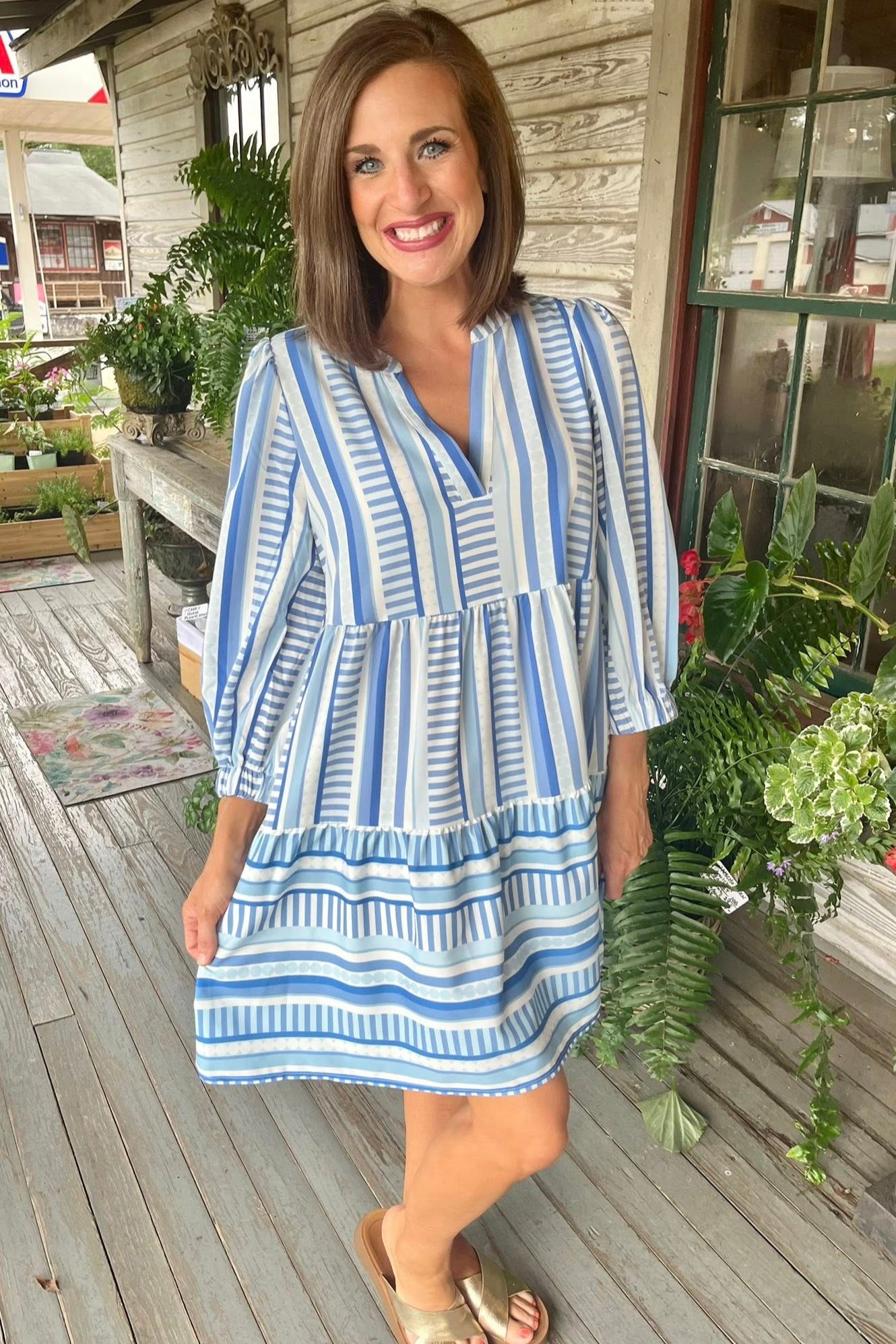 Cooper Dress | Simply Striped Blue
