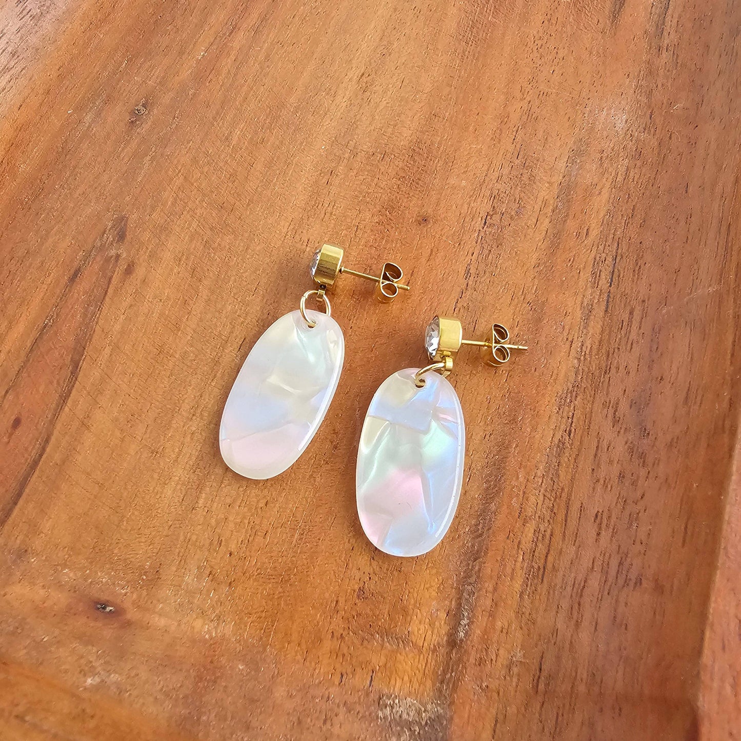 Spiffy & Splendid - Lucy Earrings - Opalite // Spring Jewelry