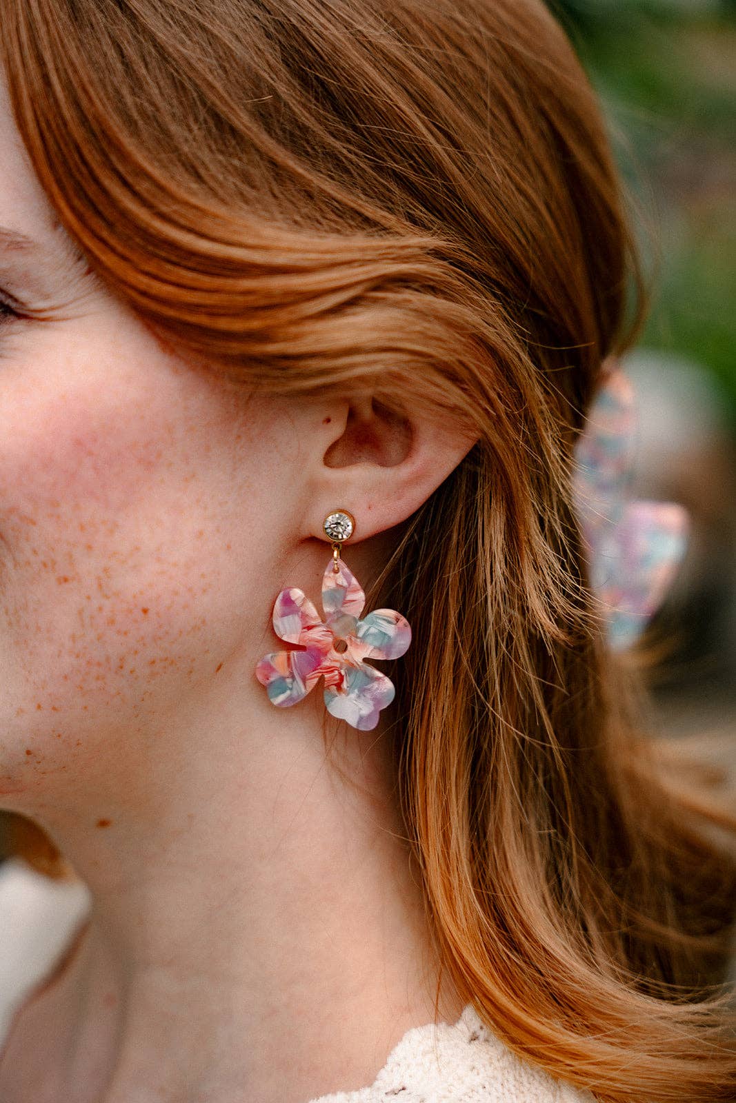 Spiffy & Splendid - Petunia Earrings - Afterglow // Summer Spring Flower Jewelry