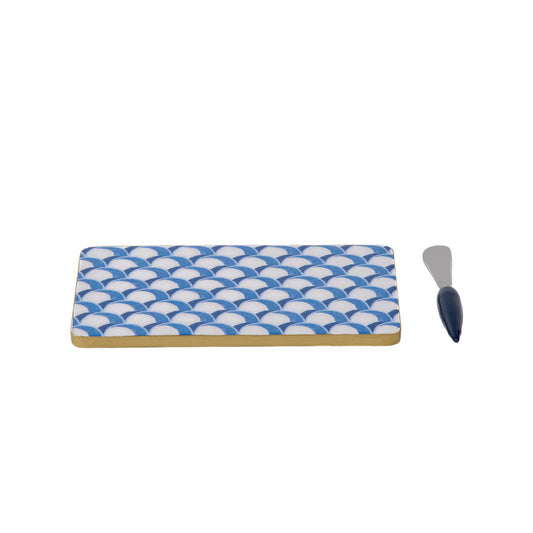 Jaye's Studio - Scales Amelia Cutting Board Set: Blue