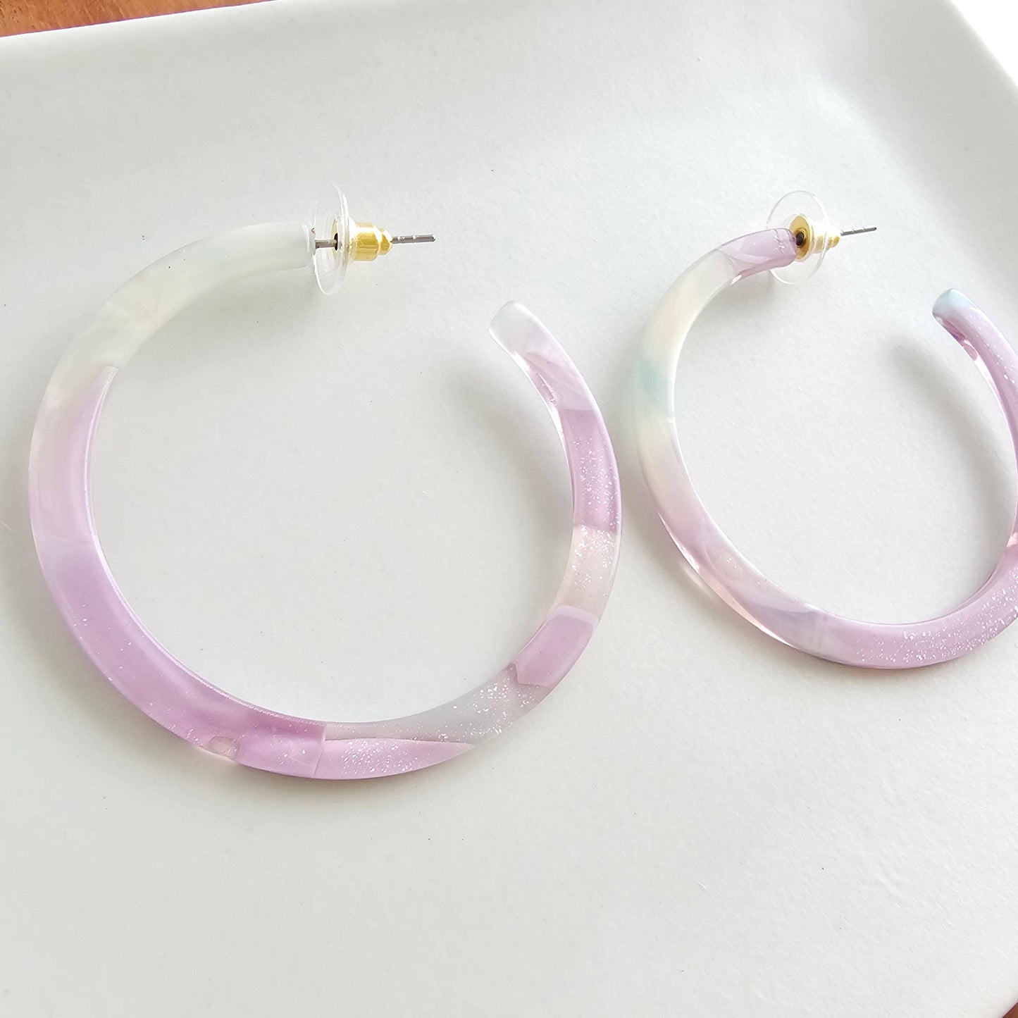 Spiffy & Splendid - Cameron Hoops - Lilac Quartz // Spring Jewelry, Earrings