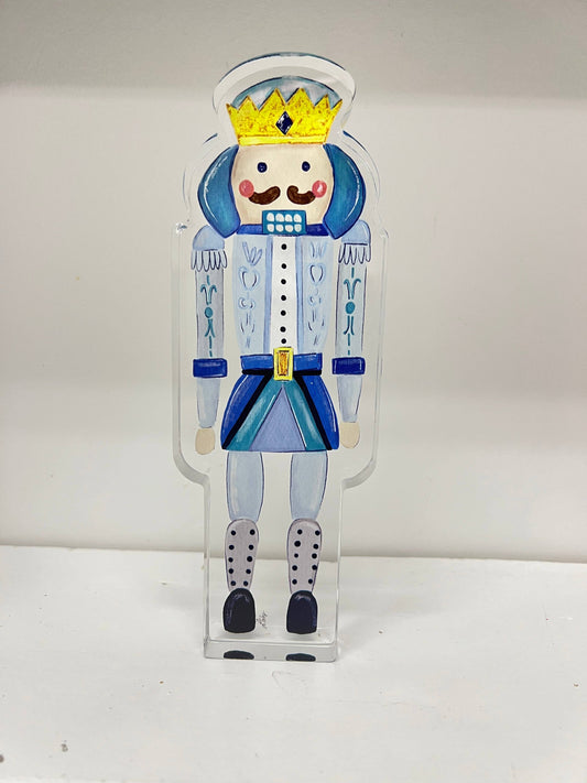 Laura Giles Art - Blue Nutcracker  Acrylic Block