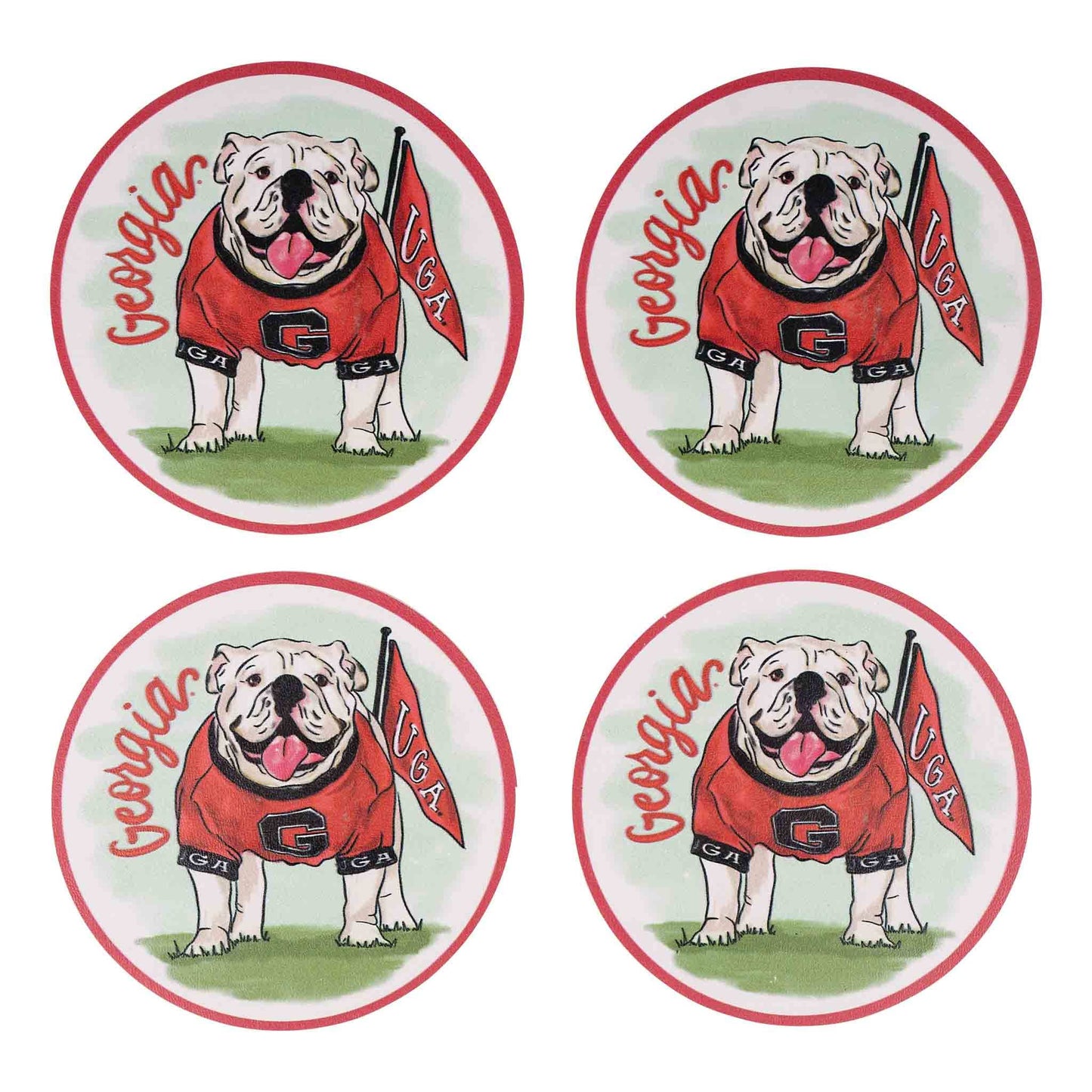 Glory Haus - Georgia Mascot Coaster Set/4