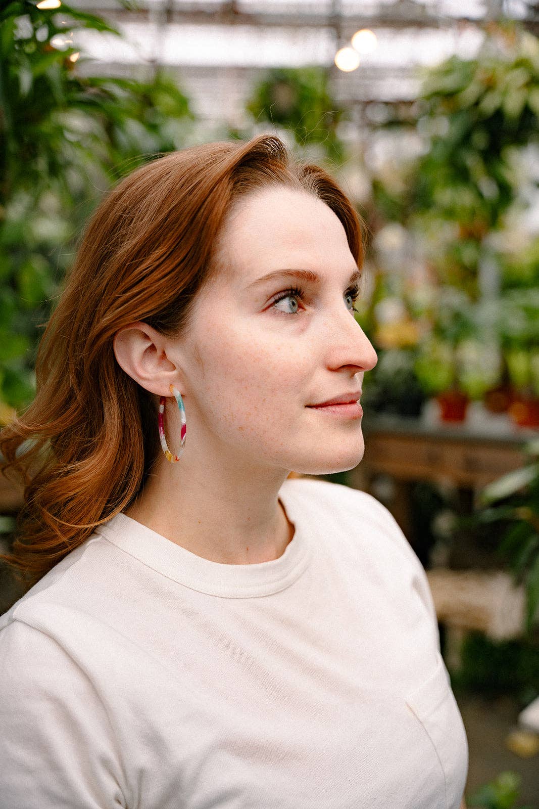 Spiffy & Splendid - Cameron Hoops - Technicolor // Summer Spring Earrings