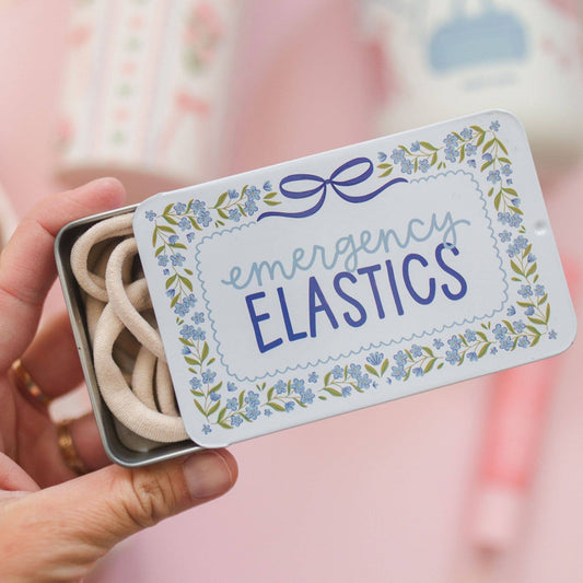Pippi Post - Emergency Elastics Travel Tin with 20 Hair Ties