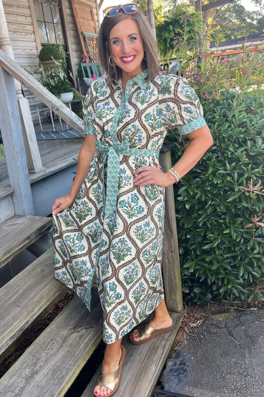 Aspen Floral Midi Dress