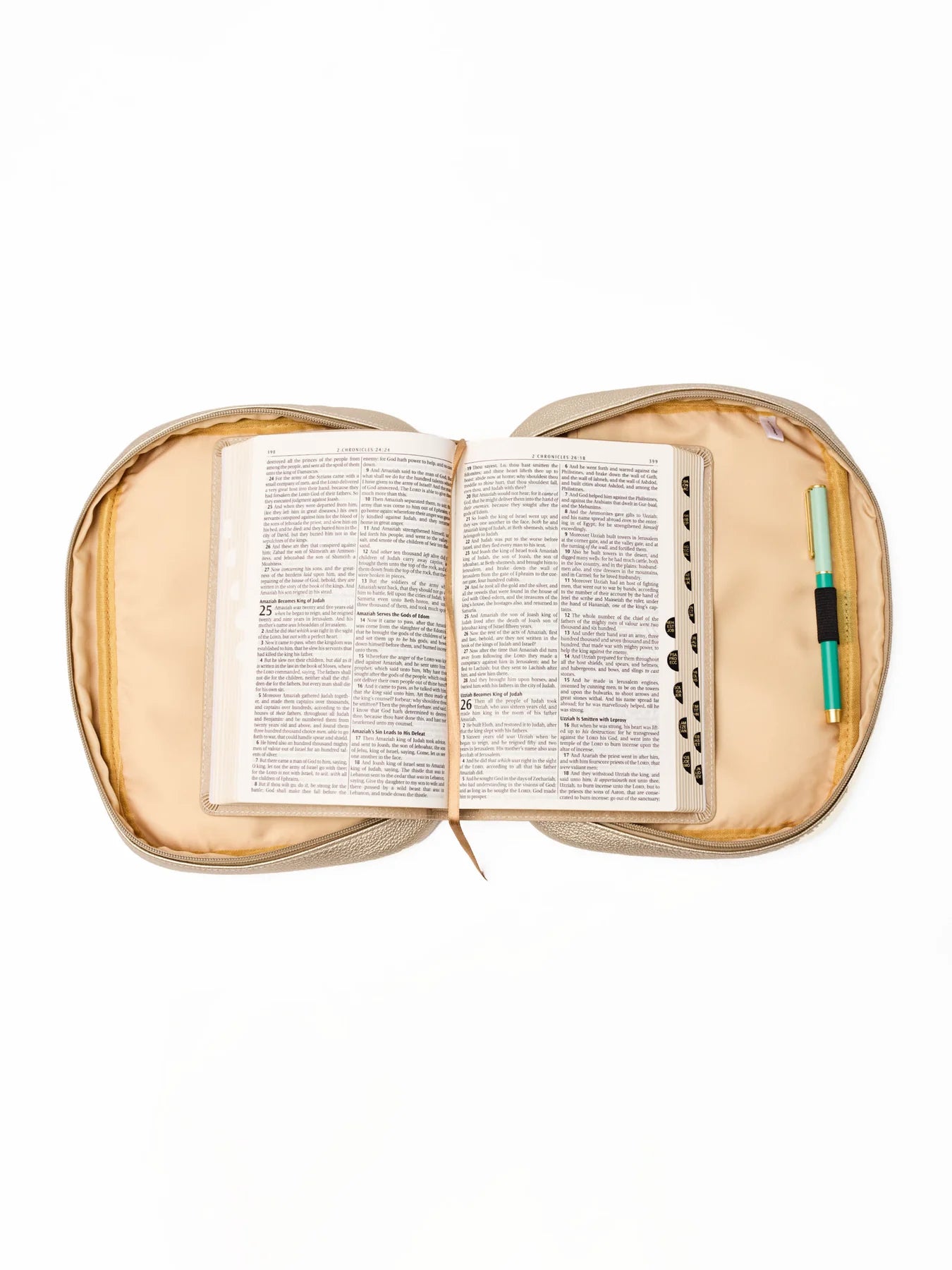 Mary Square Vegan Leather Bible Cover | Camel