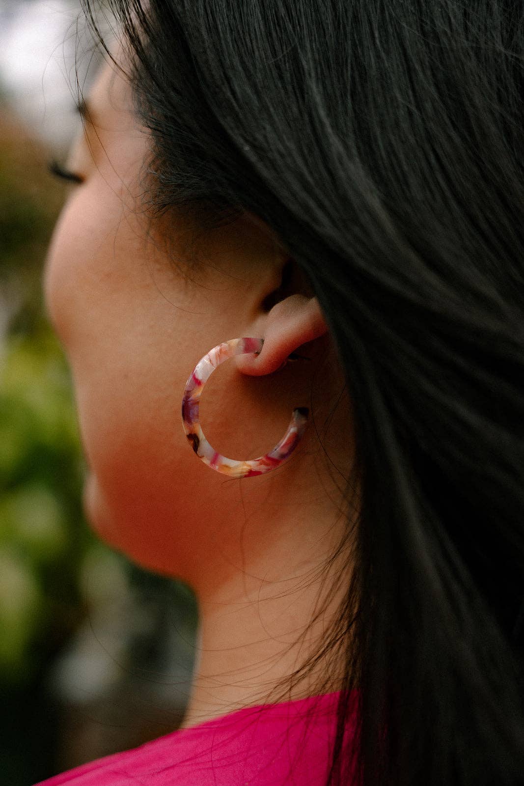 Spiffy & Splendid - Camy Hoops - Mosaic // Summer Spring Jewelry Earrings
