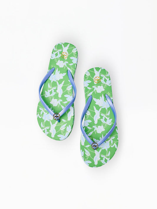 Flip Flops | Tiki Tropics Green