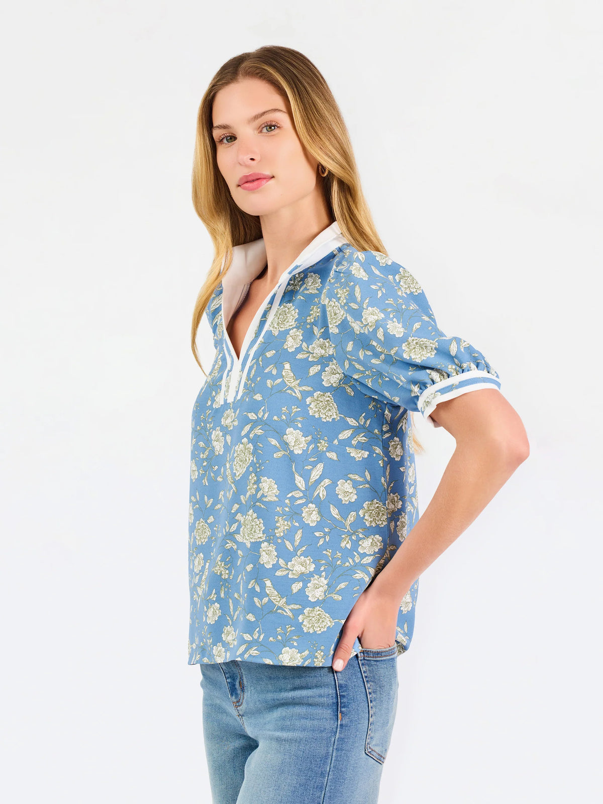 Mary Square Tricia Song Bird Top