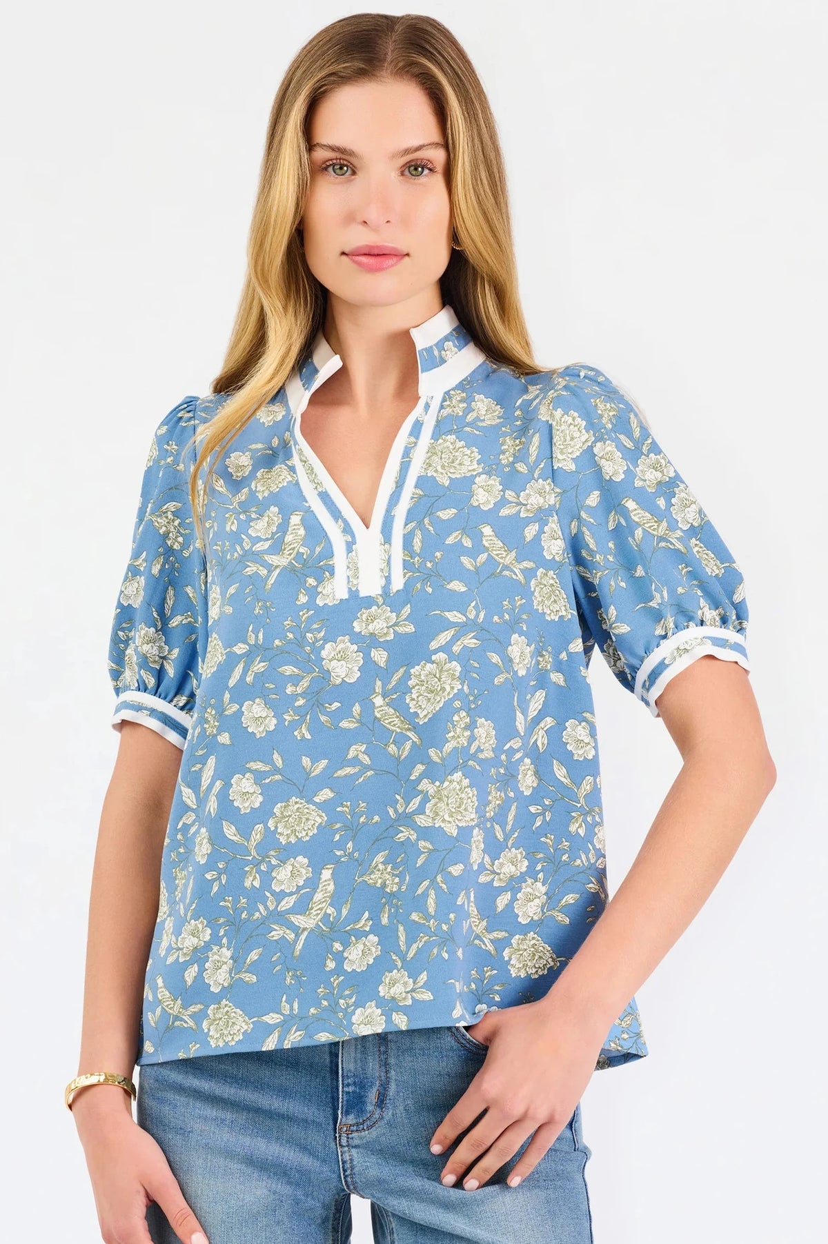 Mary Square Tricia Song Bird Top