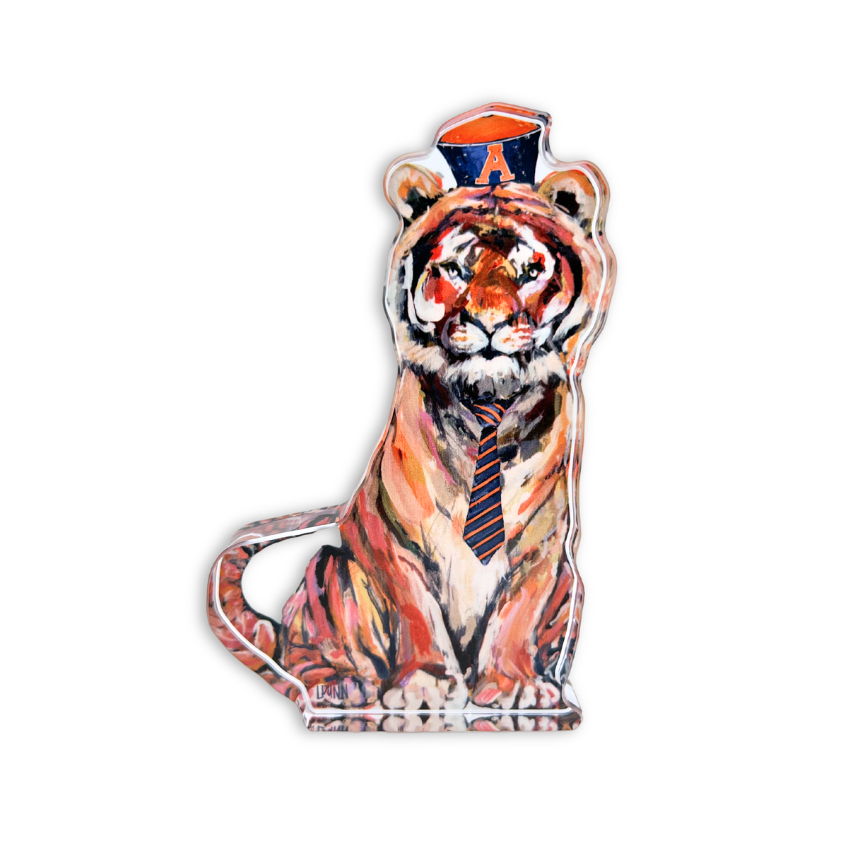Lauren Dunn - TIGER IN NAVY GAME DAY ACRYLIC: Large