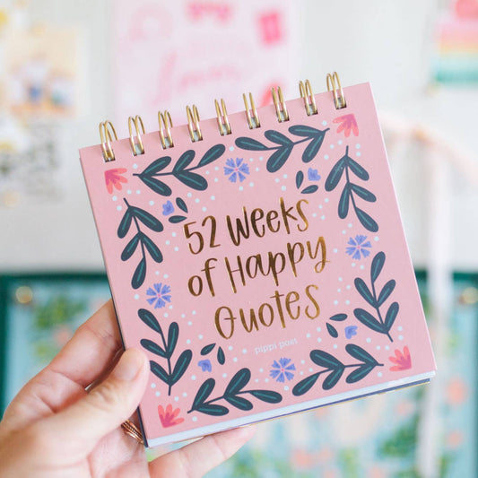 Pippi Post - 52 Weeks of Happy Quotes Desk Flip Calendar