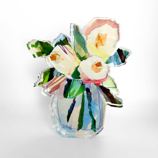 Lauren Dunn - Garden Jar Floral Acrylic: Large