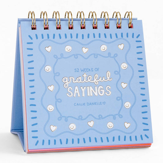 Callie Danielle - 52 Weeks Of Grateful Sayings - Desk Flip Calendar
