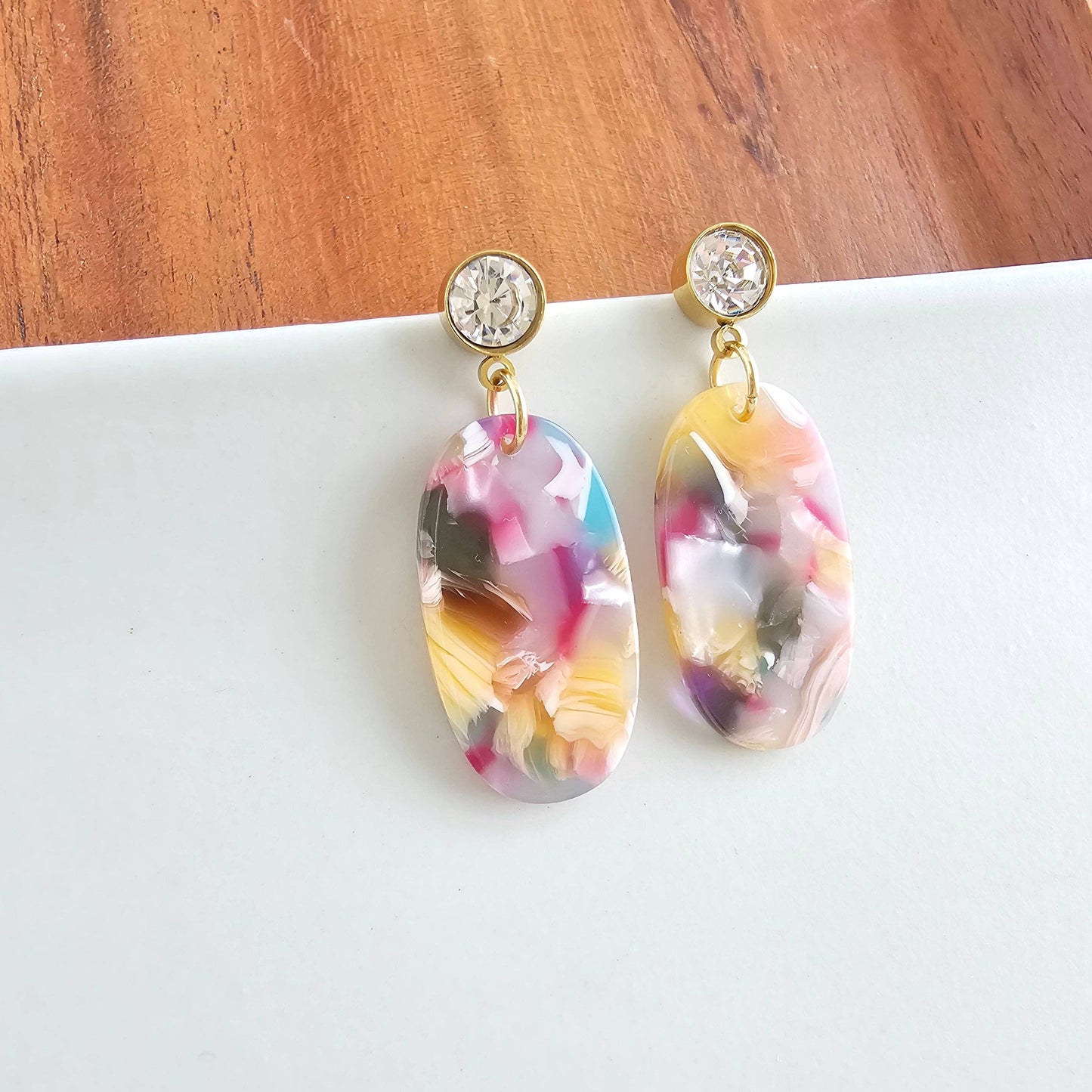 Spiffy & Splendid - Lucy Earrings - Mosaic // Summer Spring Jewelry