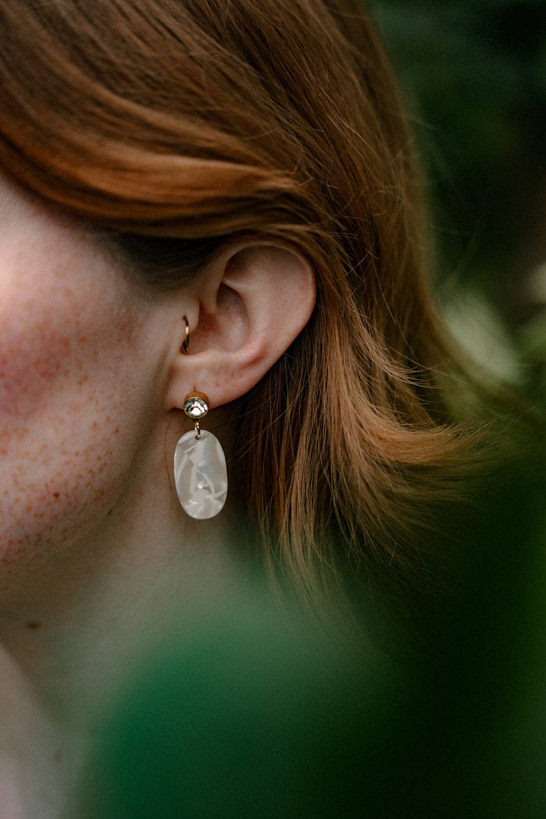 Spiffy & Splendid - Lucy Earrings - Ivory // Spring Summer Neutral Jewelry