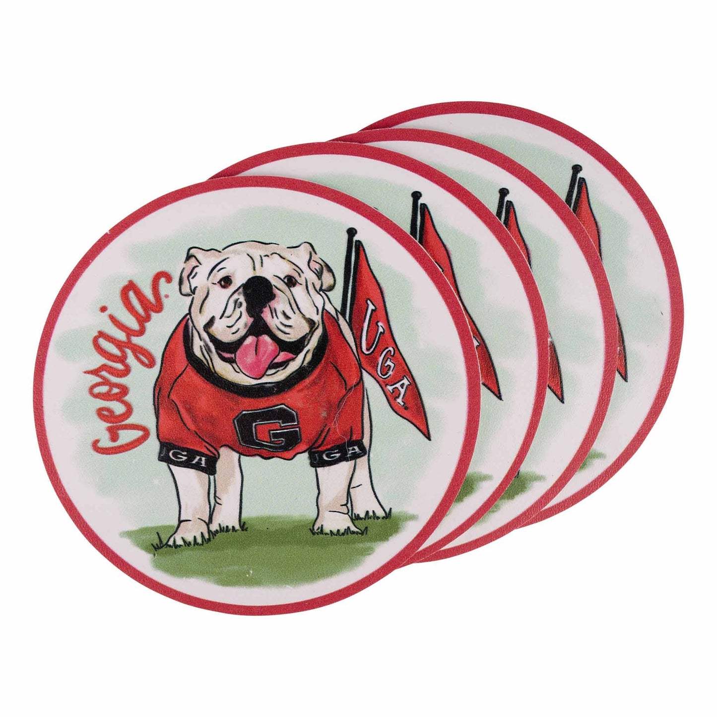 Glory Haus - Georgia Mascot Coaster Set/4