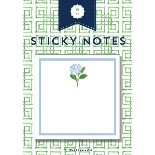 WH Hostess Social Stationery - In Stock Hydrangea Bloom Single Sticky Notes