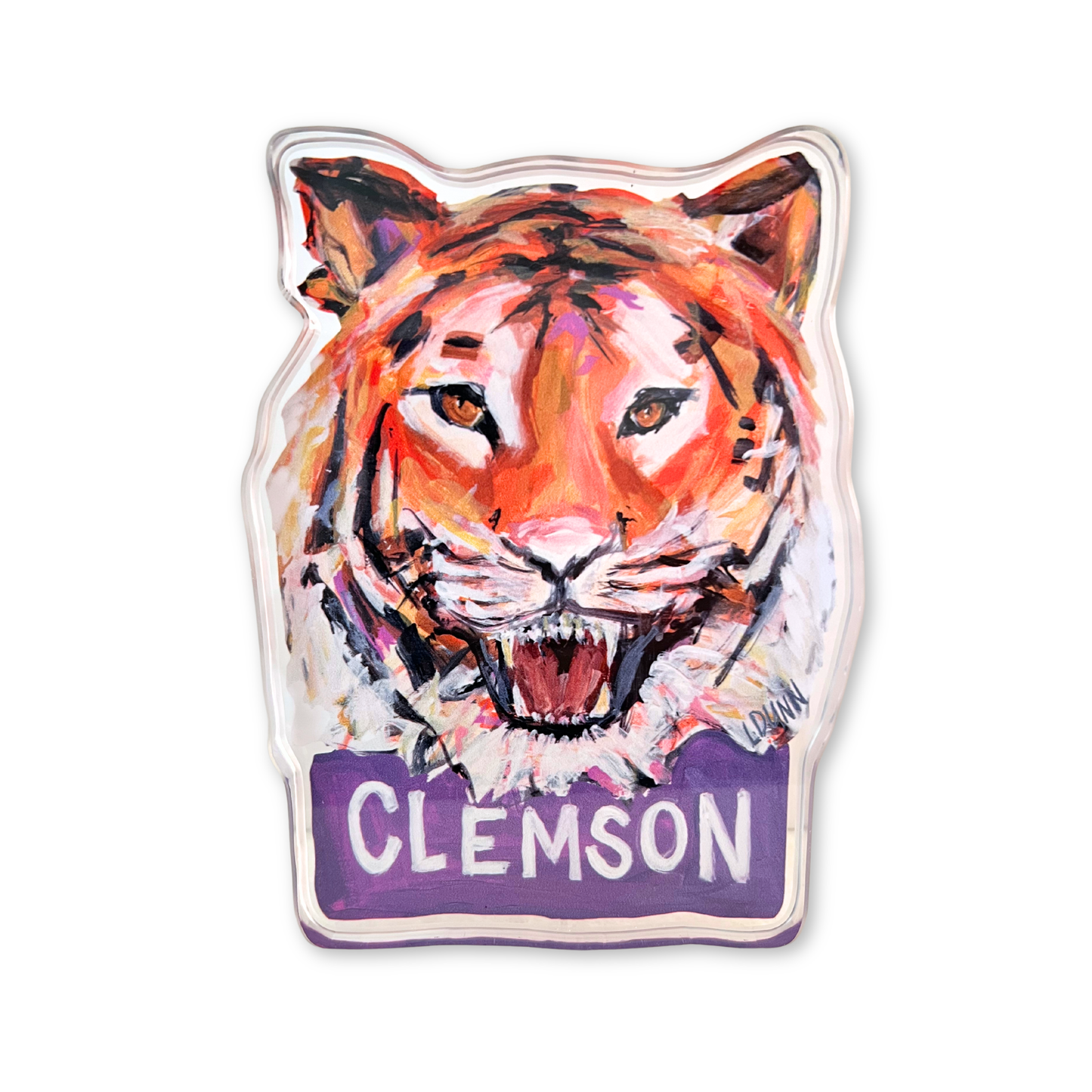 Lauren Dunn - CLEMSON TIGER ACRYLIC : Bitty