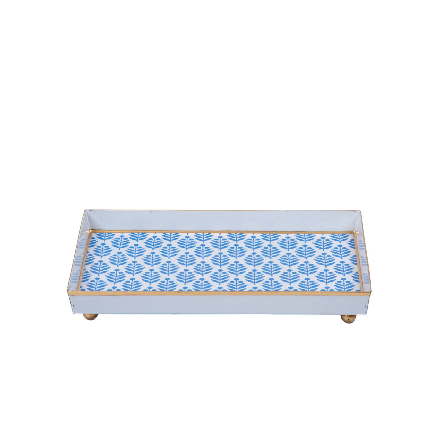 Jaye's Studio - Lottie Enameled Oliver Tray 8x12 - Blue