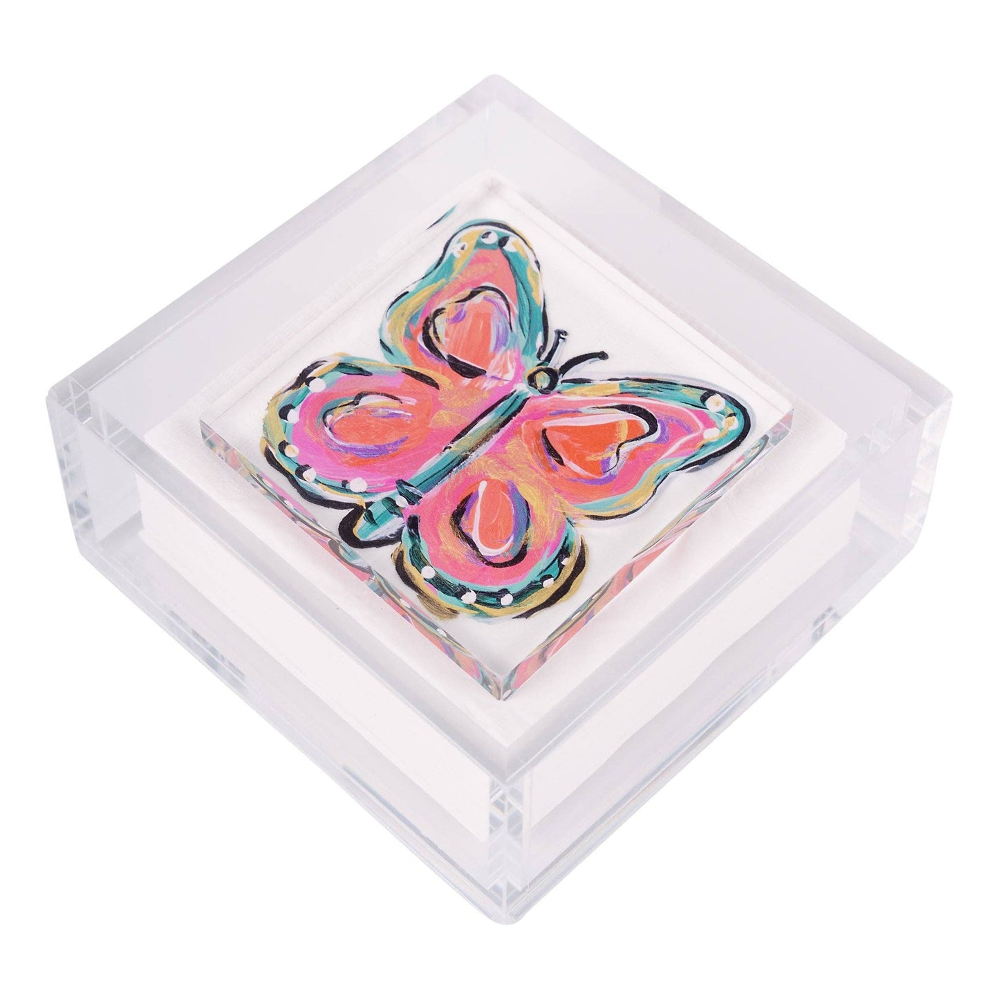Glory Haus - Coral Butterfly Napkin Weight