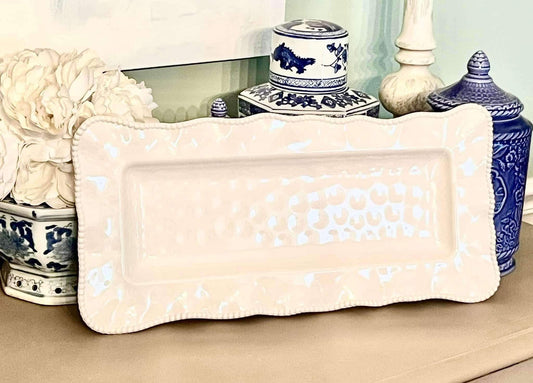 Melamine Rectangular Platter | White or Red