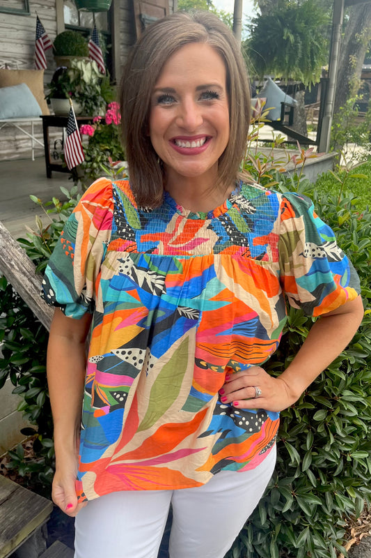 Alayna Abstract Top