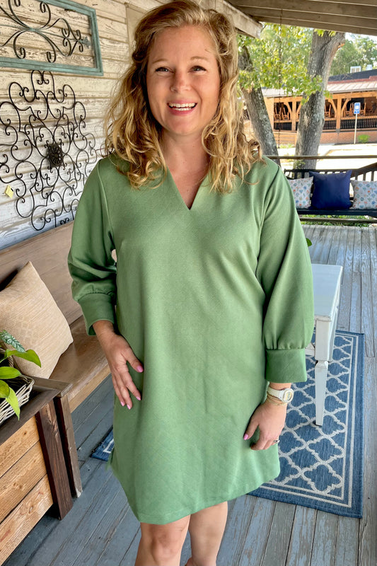 Mary Square Hadley Dress | Green