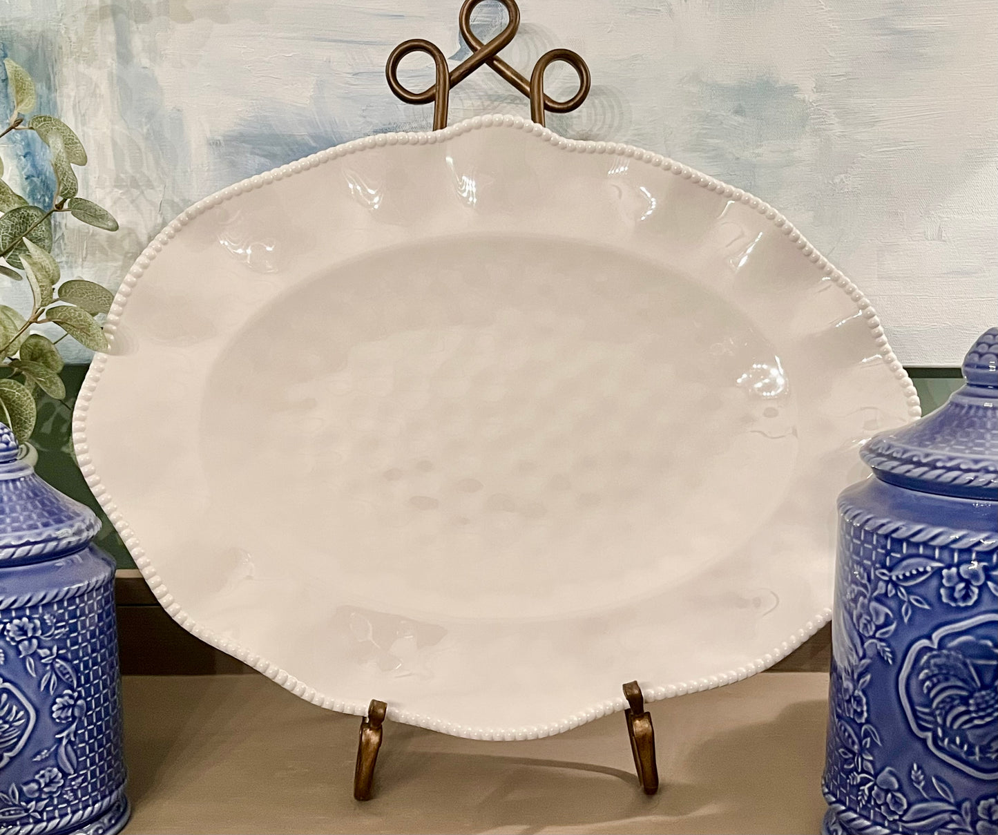 Melamine Oval Platter | White or Red