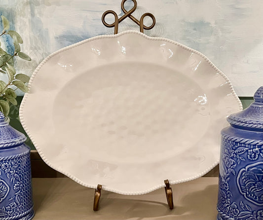 Melamine Oval Platter | White or Red