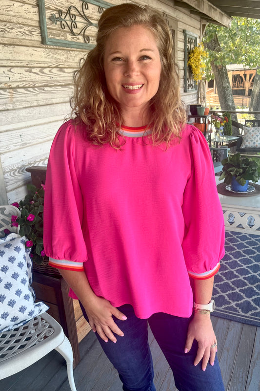 Day Dreams Top | Hot Pink